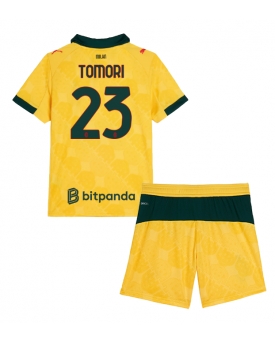 Billige Fotballdrakt AC Milan Fikayo Tomori #23 Replika Tredjedraktsett Barn 2025-26 Kortermet (med bukser)